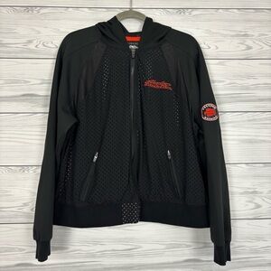 Harley-Davidson Motorcycles Freedom Machine Perforated Hooded Jacket Size 1W